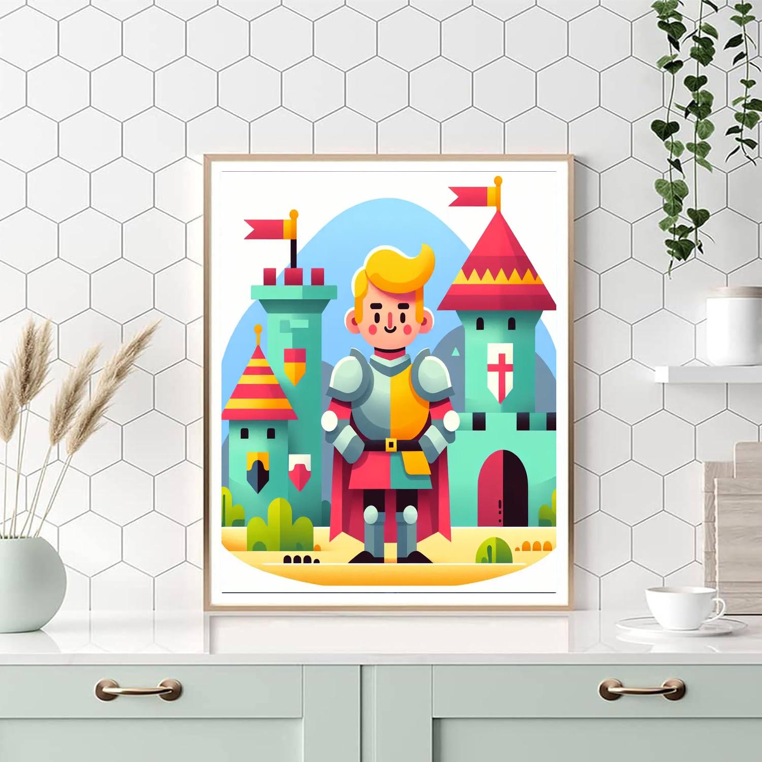 Knightly Castle Quest Paint By Numbers Kits