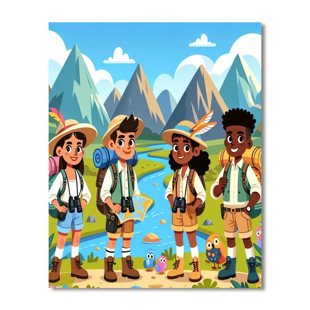 The Great Explorer's Journey DIY Paint By Numbers