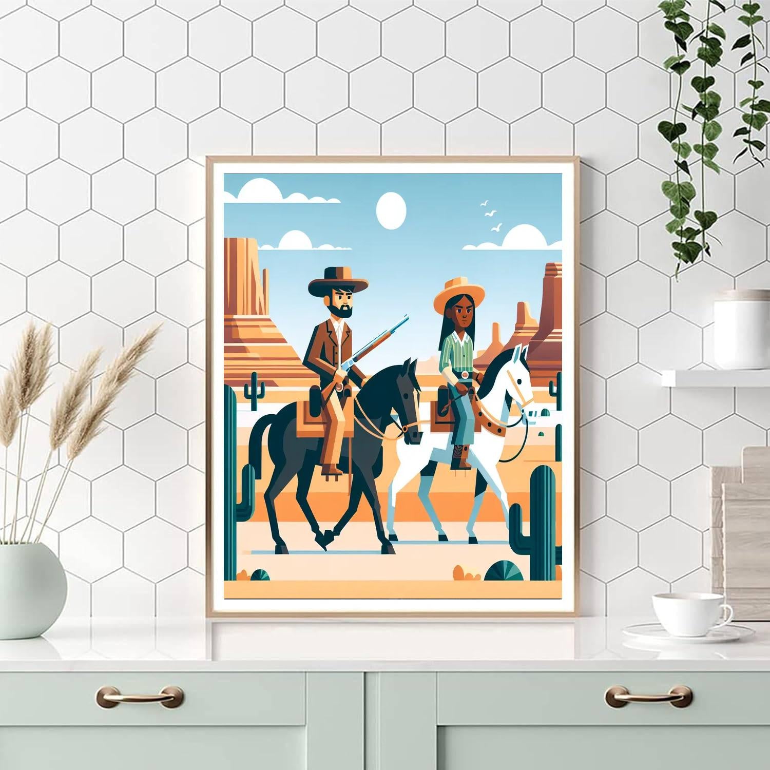 Wild West Frontier Expedition Painting Number Kit