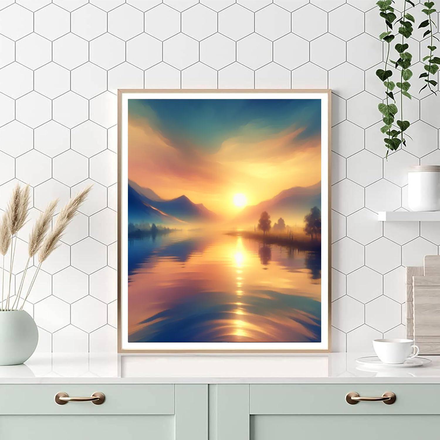 Ethereal Sunrise Bliss Paint By Numbers