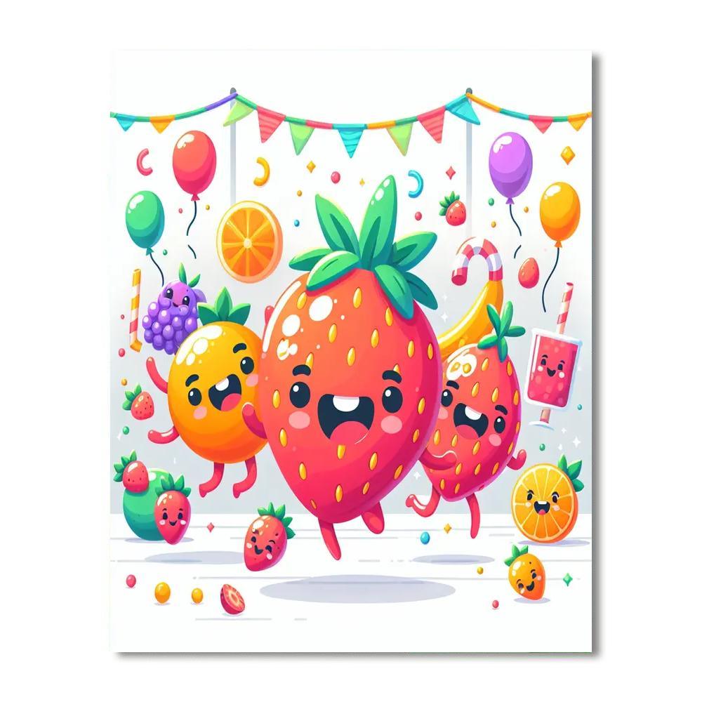 Sunny Fruit Fiesta Paint By Color