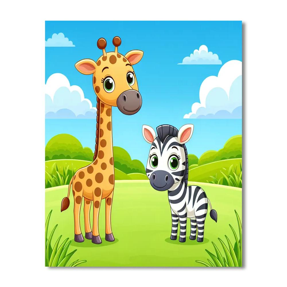 Safari Wildlife Park Painting Number Kit