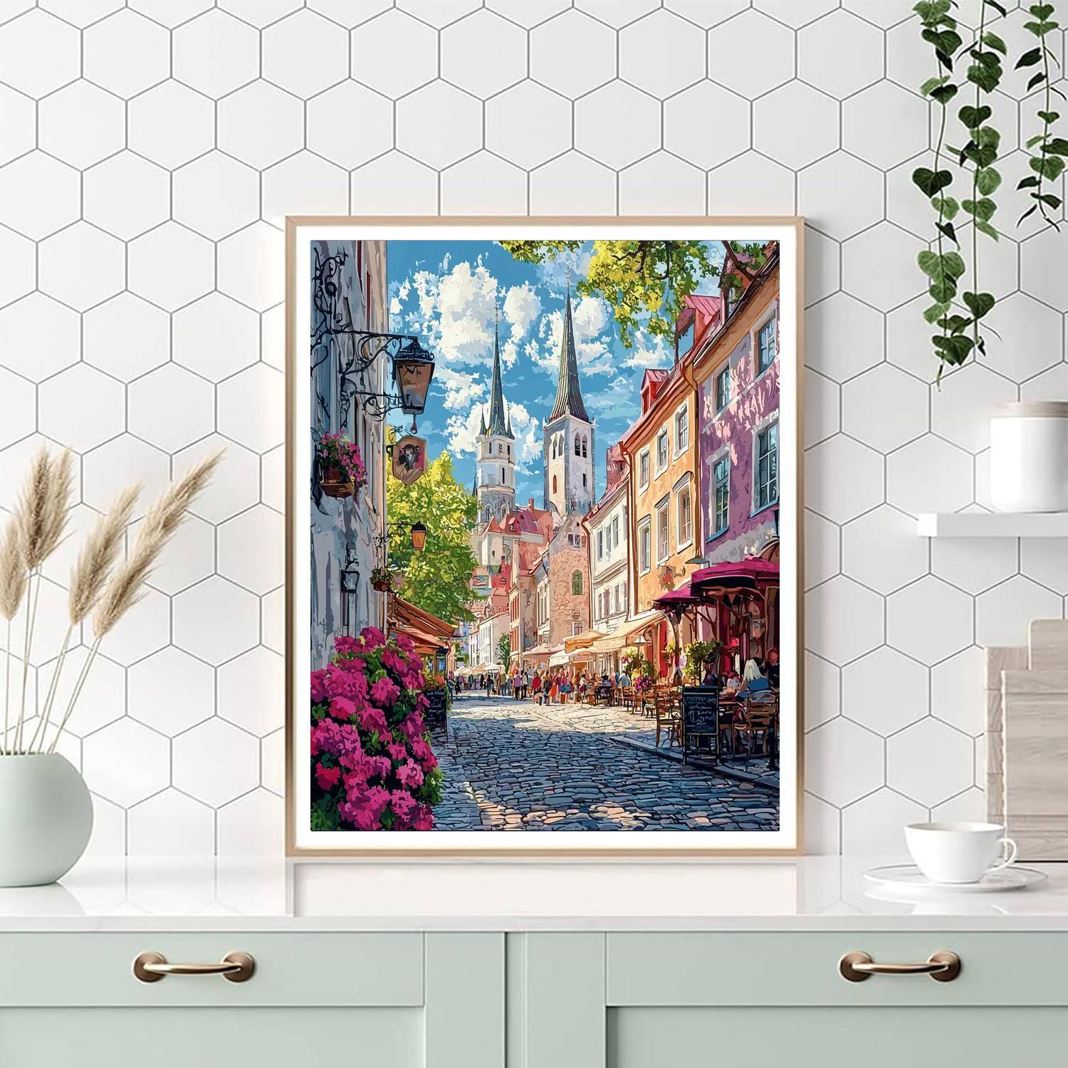 Tallinn Old Town - Estonia Paint By Number