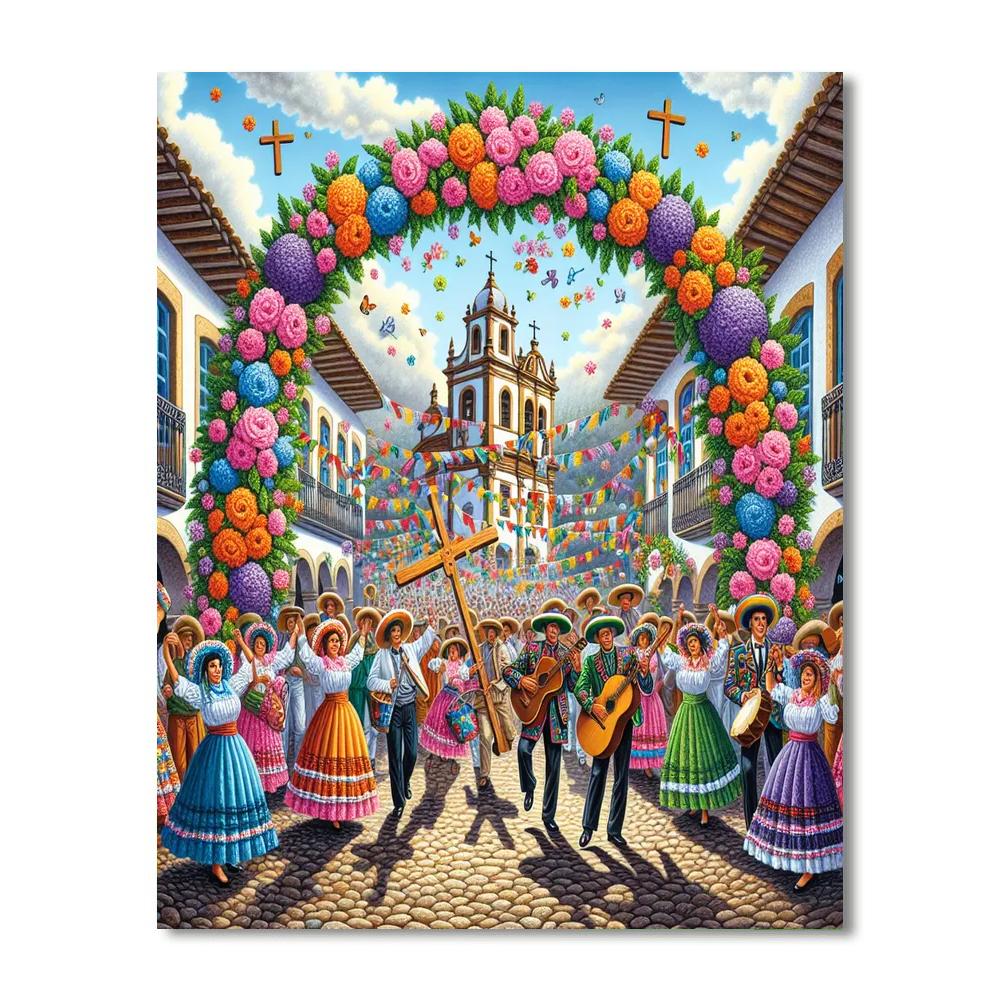 Festa Das Cruzes - Portugal Paint By Numbers Kits