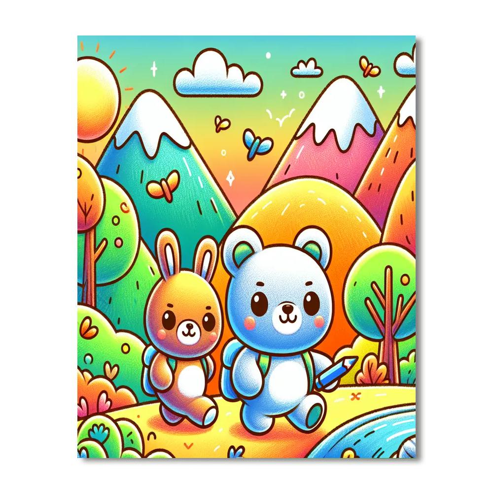 Crayon Critter Caper Numbered Painting Kits