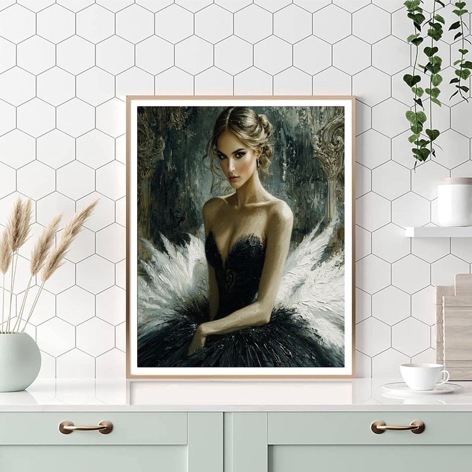 Natalie Portman: The Artistry Of A Black Swan Numbered Painting Kits