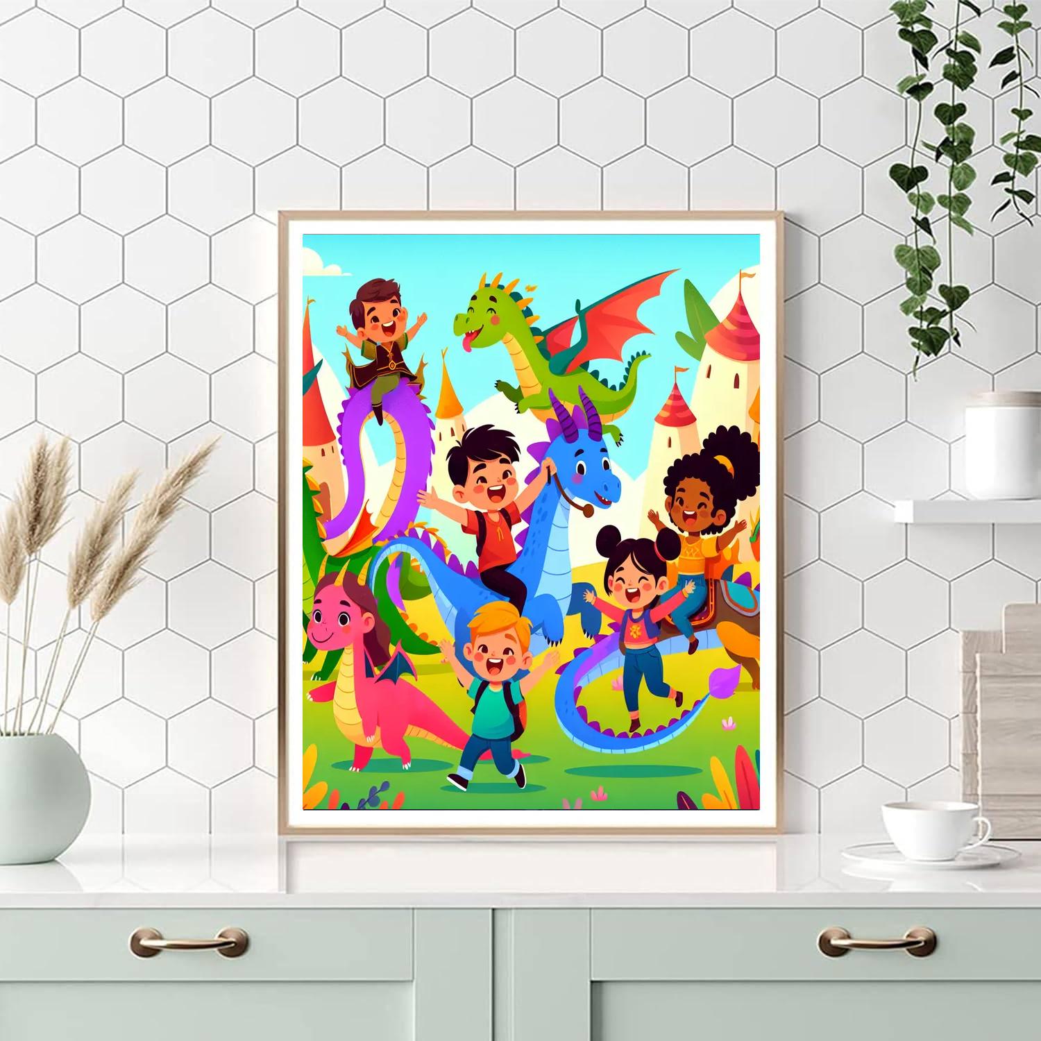 Dragon Trainer's World Number Painting