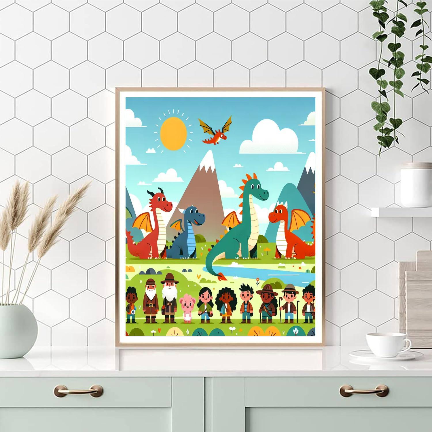 Dragon Valley Discovery Paint By Color