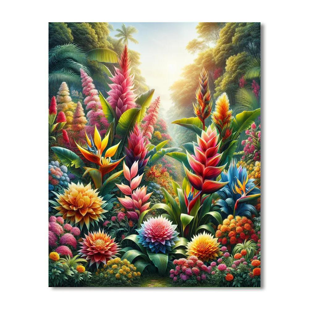 Vivid Tropical Retreat DIY Paint By Numbers