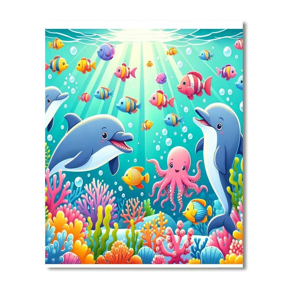 Silly Sea Adventure Numbered Painting Kits