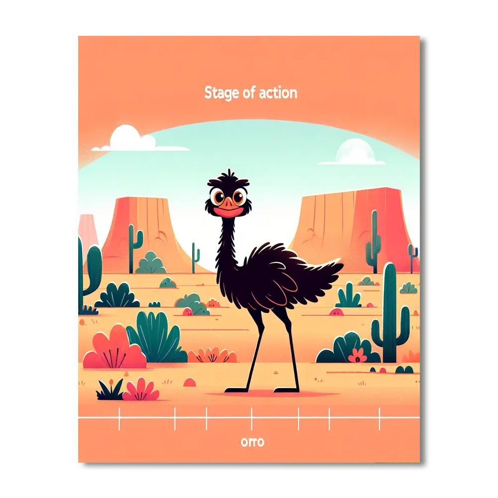 Enchanted Emu Paint By Numbers Art