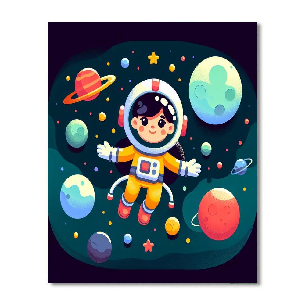 Exploring Space Galaxy Painting By Numbers Kit