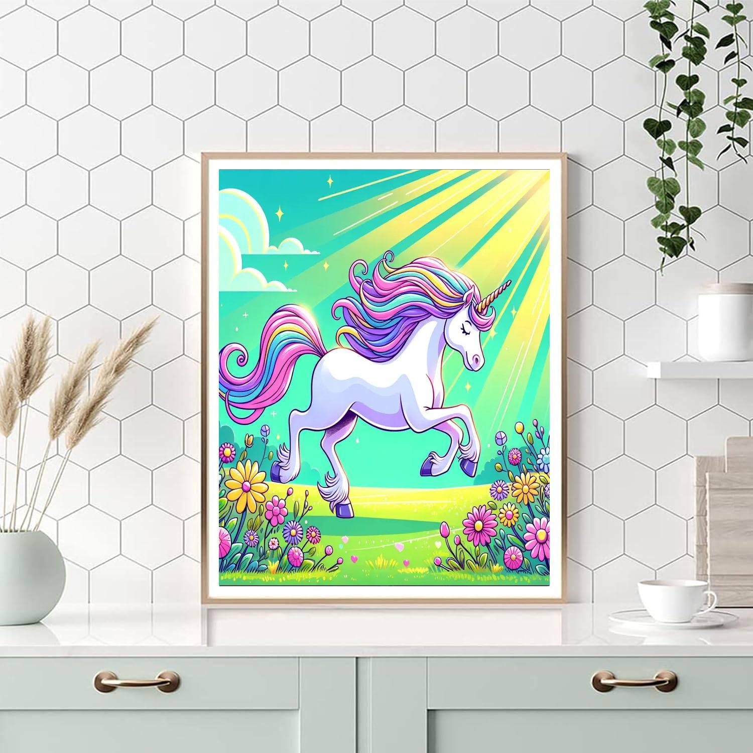 Mystic Unicorn DIY Paint By Numbers