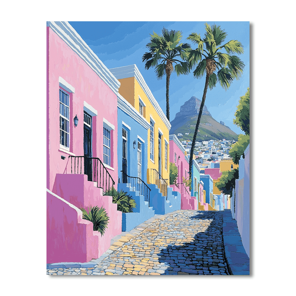 Cape Town's Bo-kaap District Numbered Painting Kits