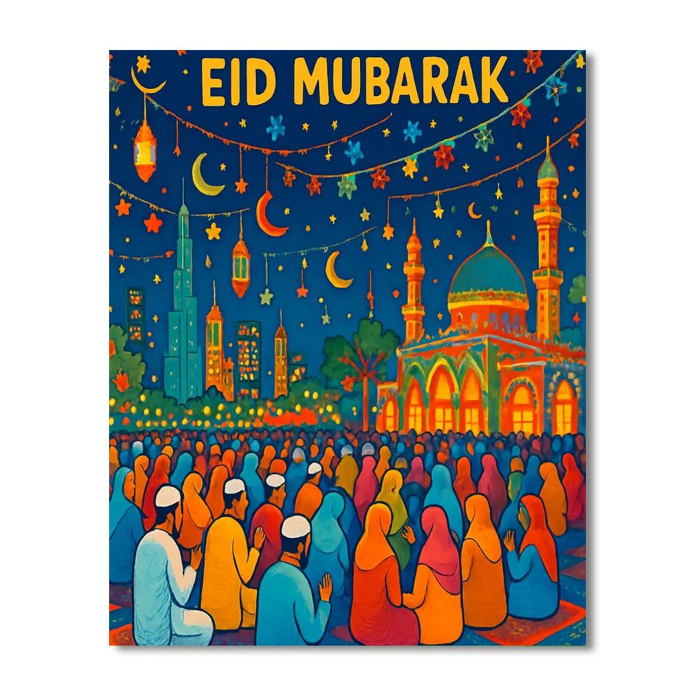 Eid Al-fitr Festival - Dubai Numbered Painting Kits