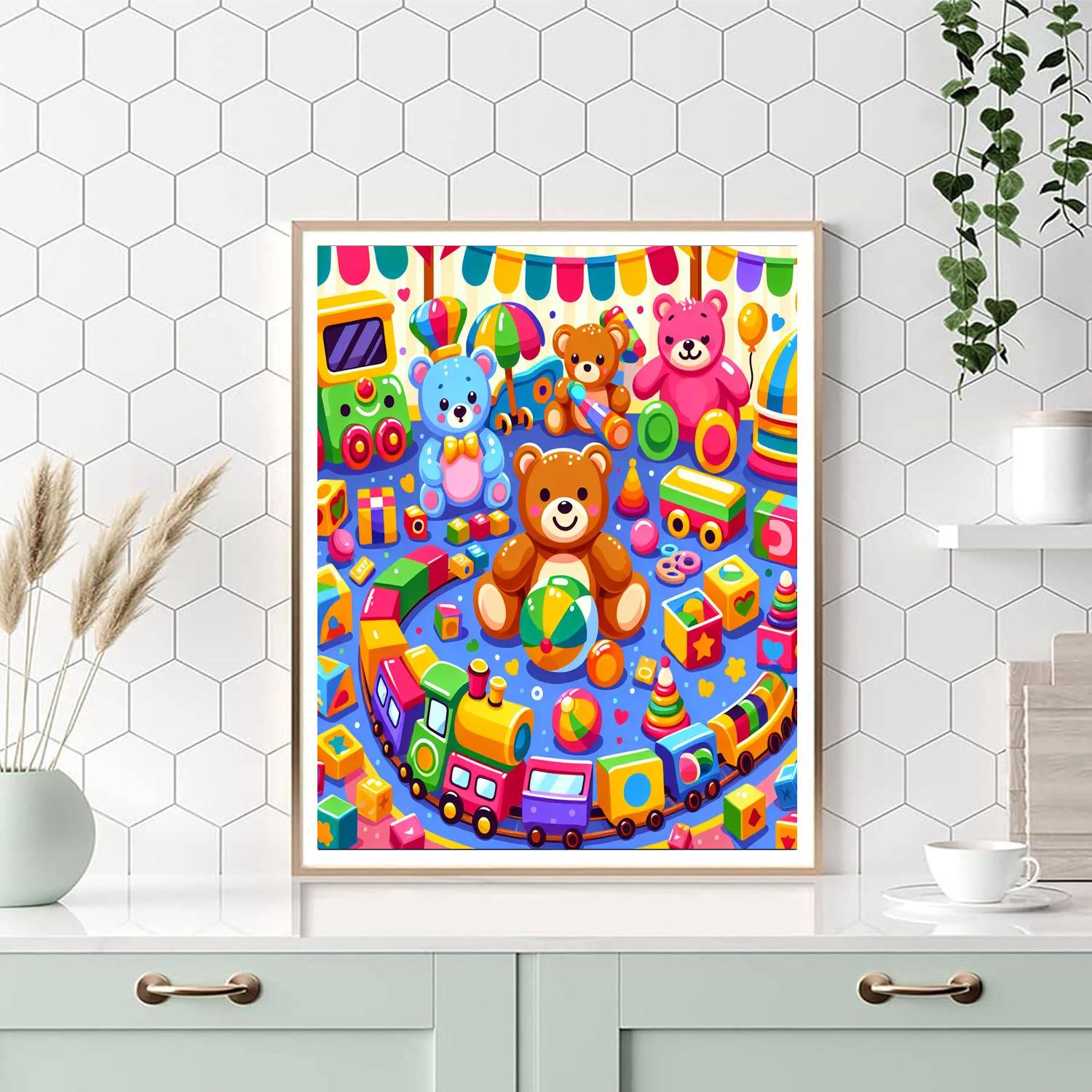 Charming Toyland Adventure Paint By Color