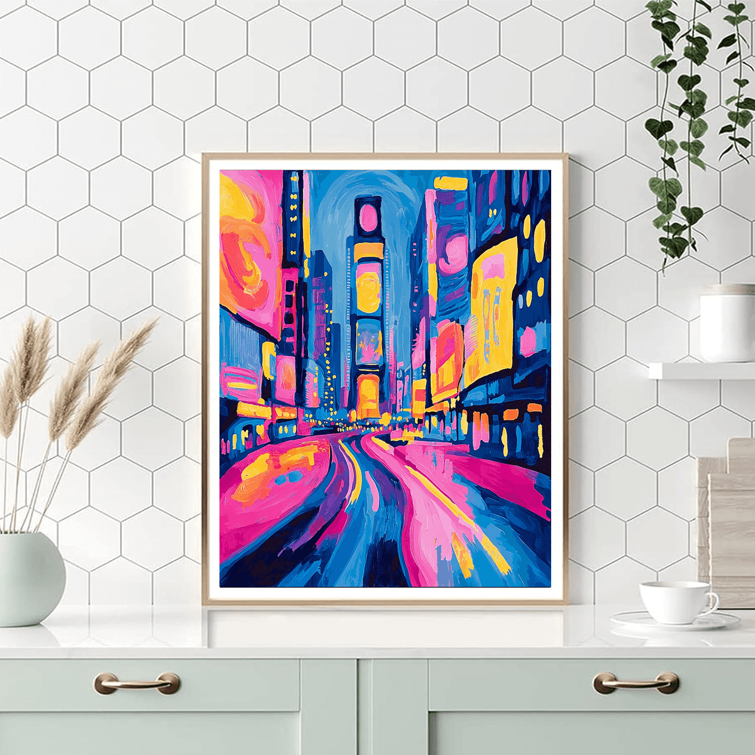 Andy Warhol Inspired Colorful City Lights  Paint By Numbers Kits