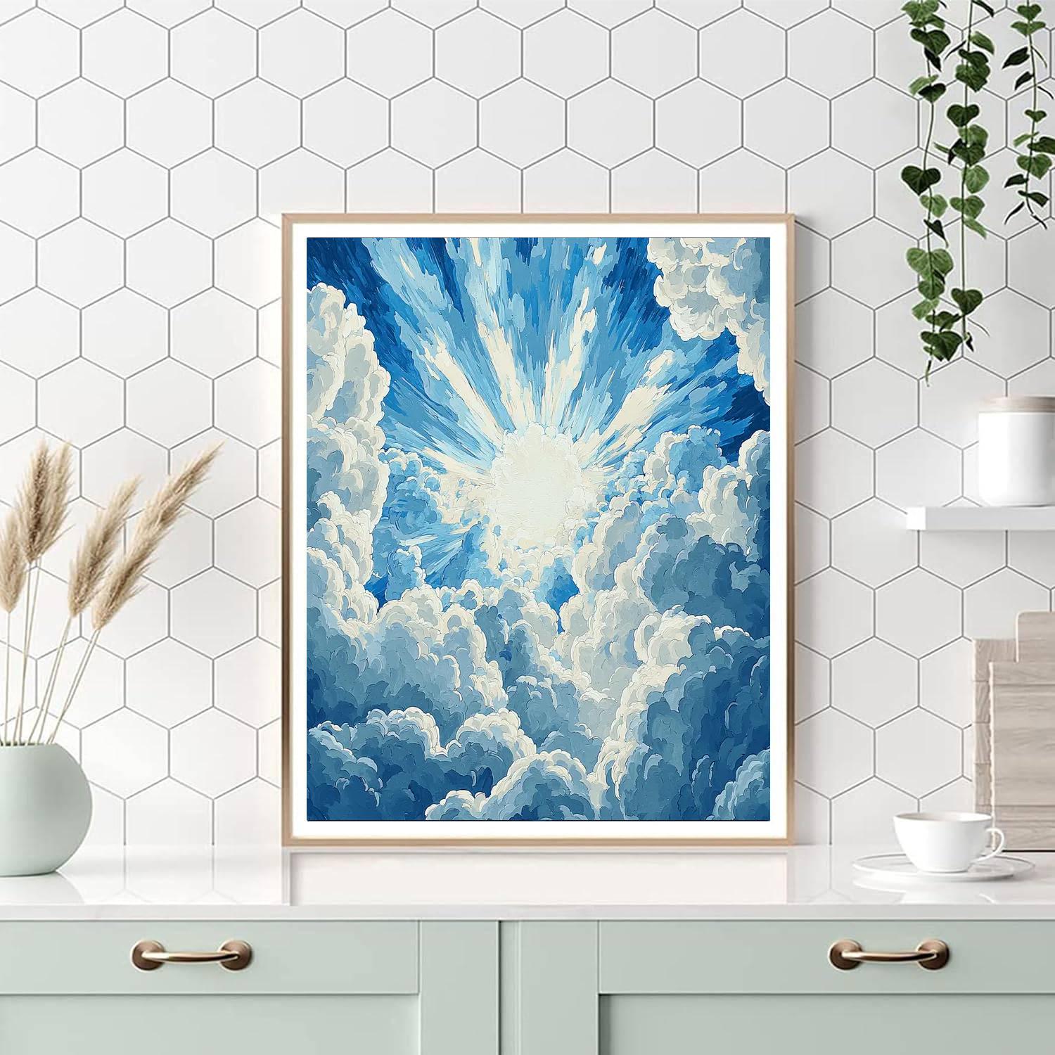 Michelangelo Inspired Renaissance Sky Spectacle  Paint By Number