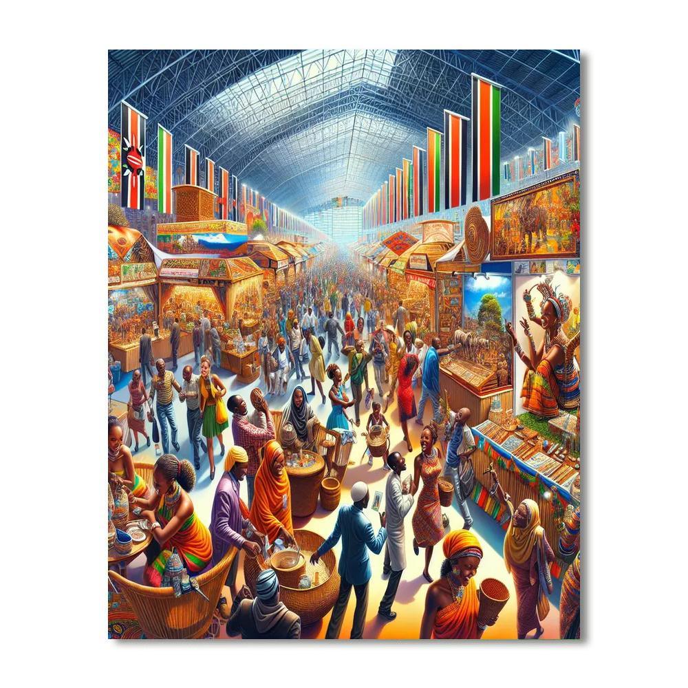 Nairobi International Trade Fair - Kenya Paint By Numbers Art