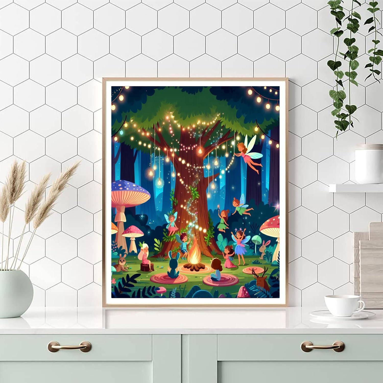 Fantasy Fairy Woodland Paint By Numbers
