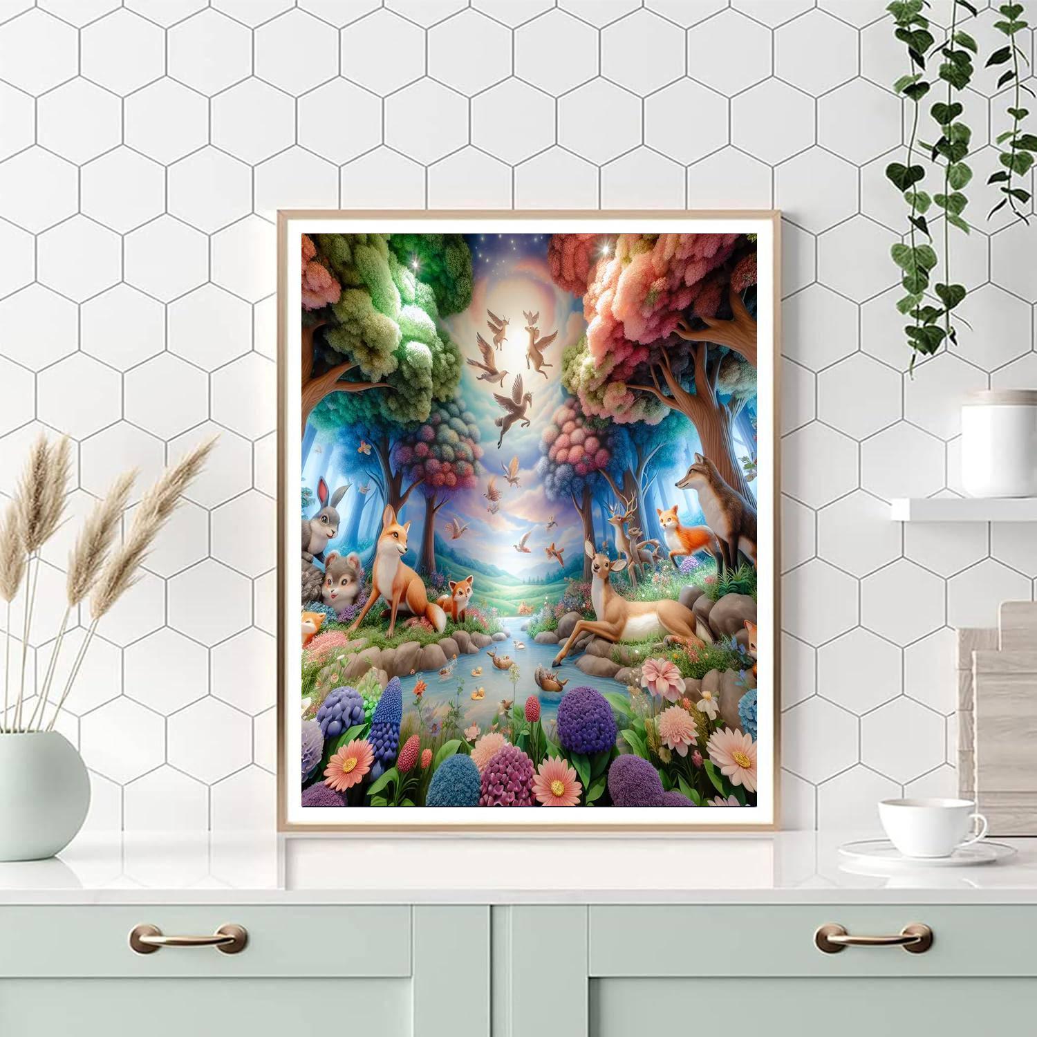 Colorful Woodland Wonders Paint By Numbers Kits