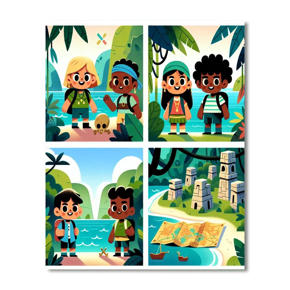 Lost Island Adventure Paint By Number