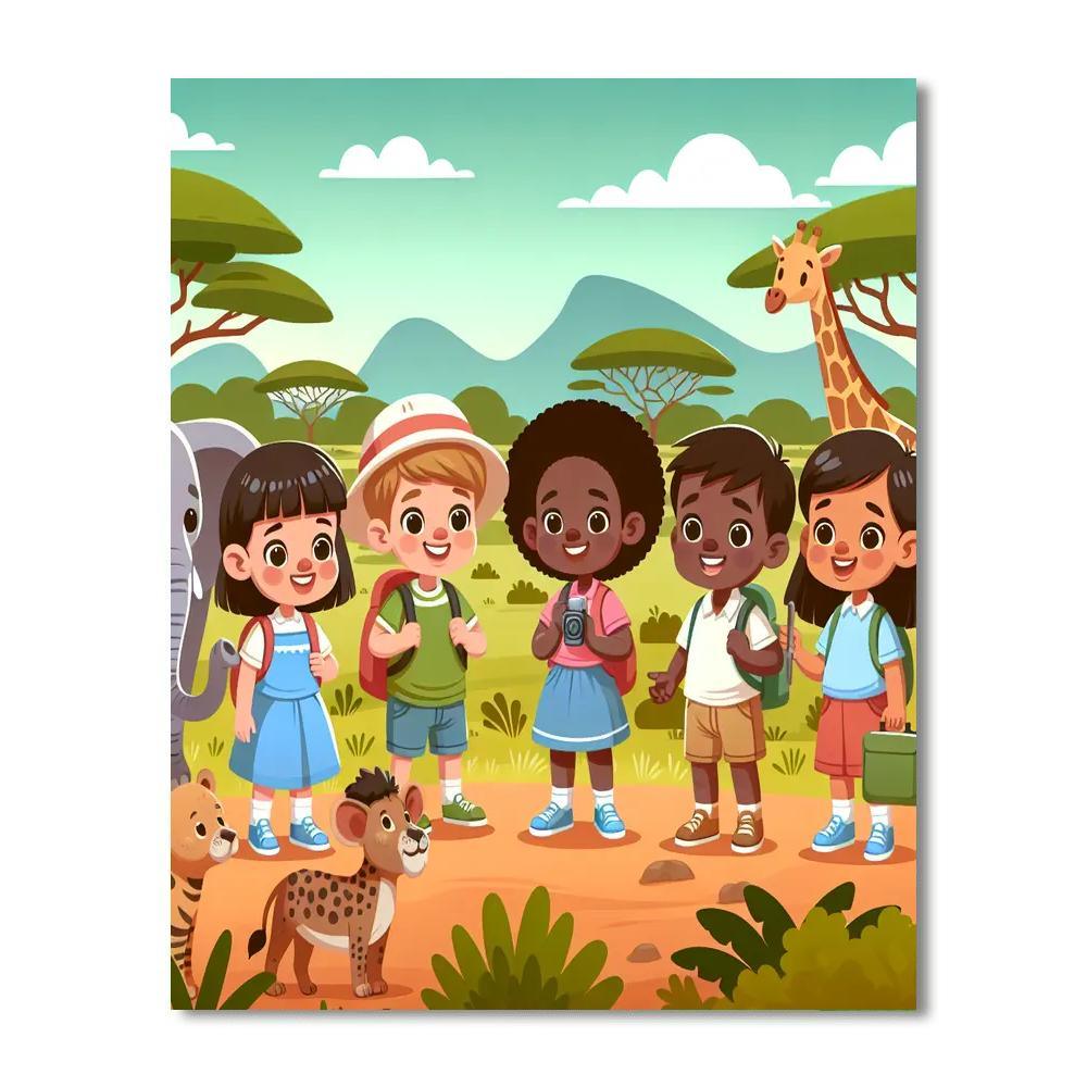 Safari Explorers Club Paint By Numbers