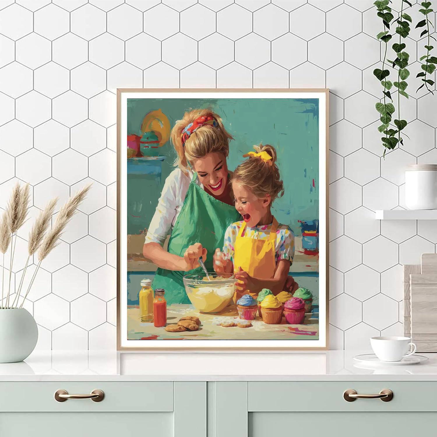 Mommy And Me In The Kitchen Paint By Numbers Kits