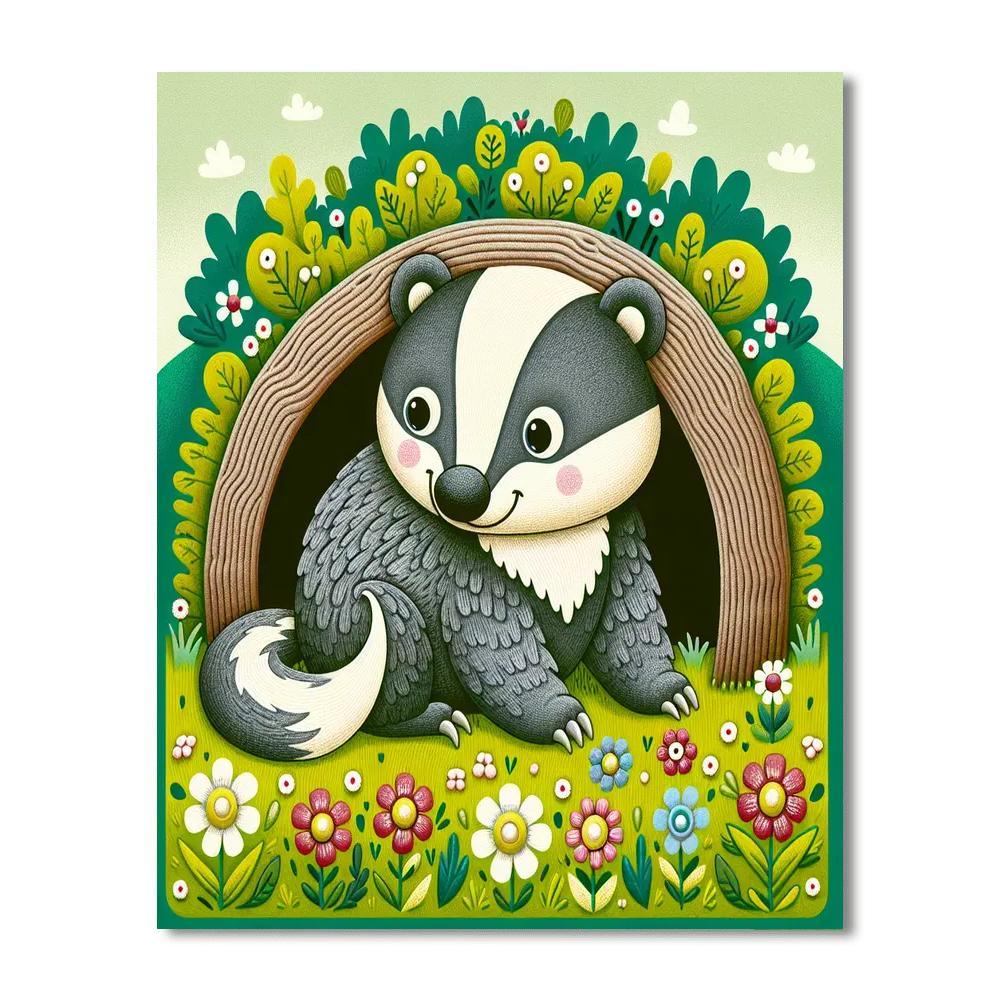 Brave Badger DIY Paint By Numbers