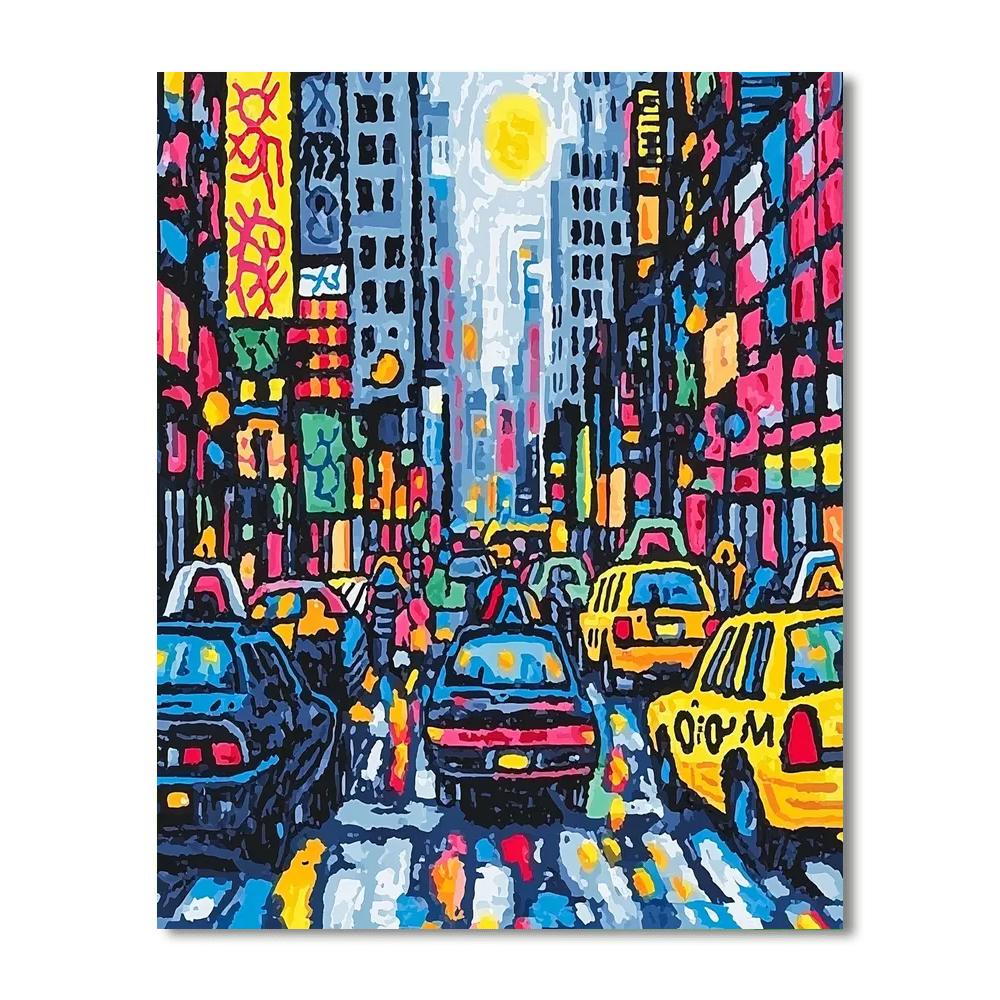 Keith Haring Inspired City's Heartbeat  Paint By Numbers Kits