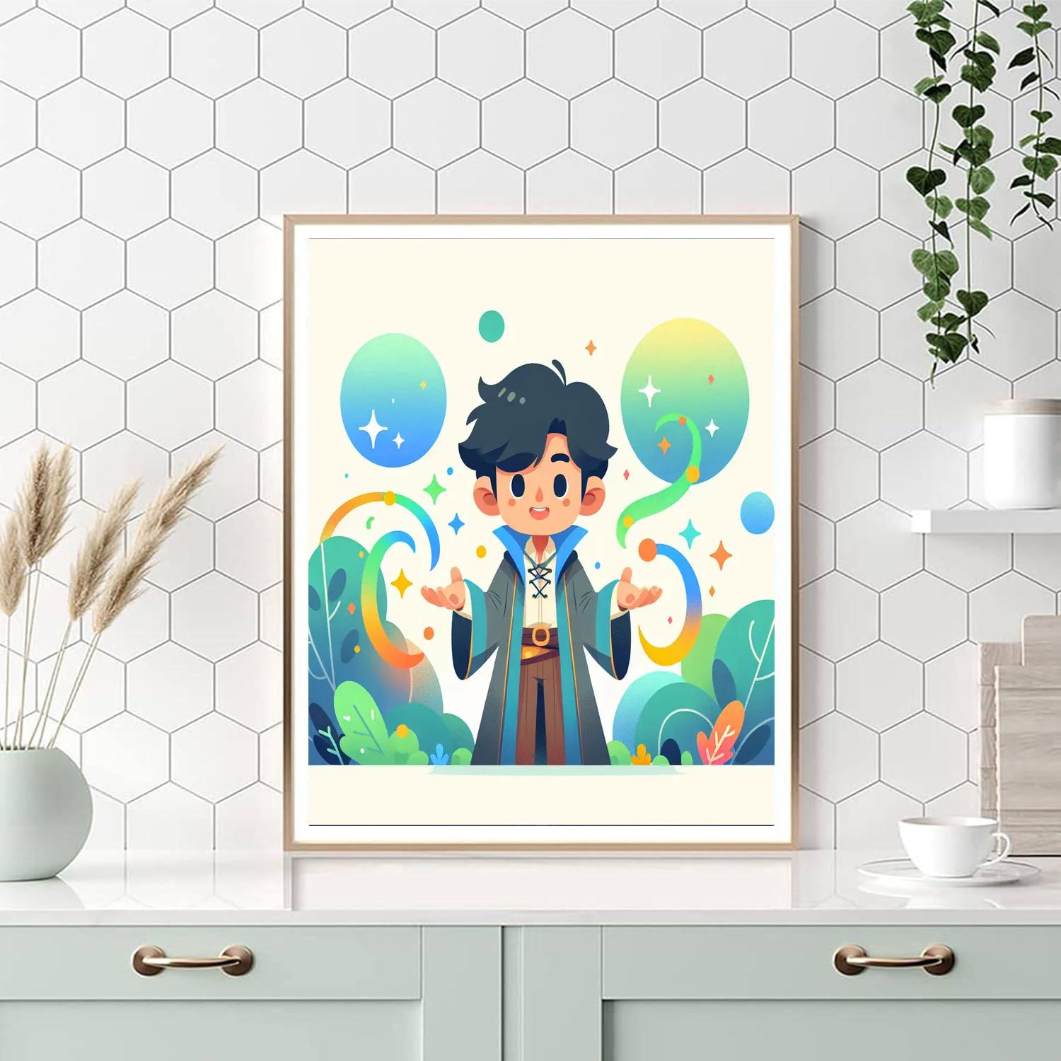 Friendly Wizard World Number Painting