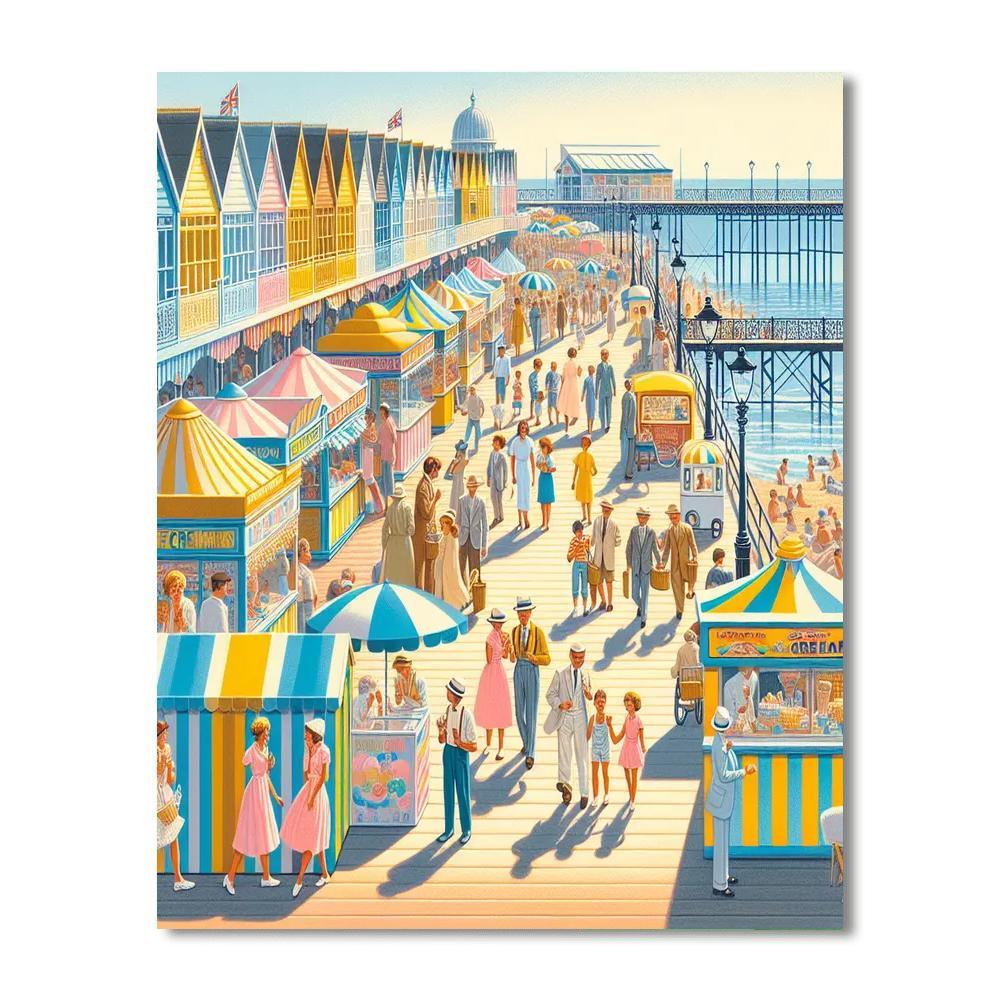 Nostalgic Boardwalk Days Paint By Color