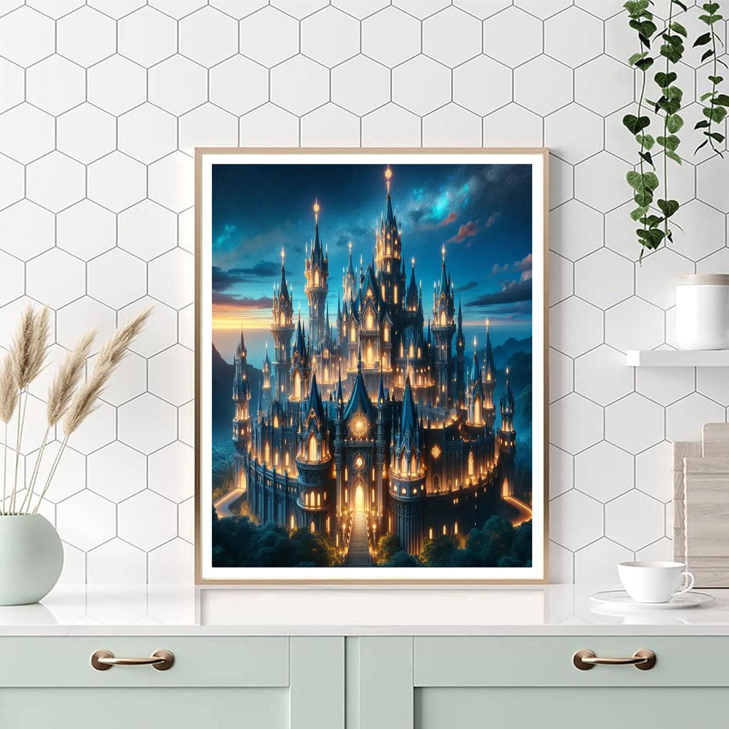 Fantasy Castle Illumination Paint By Numbers Kits