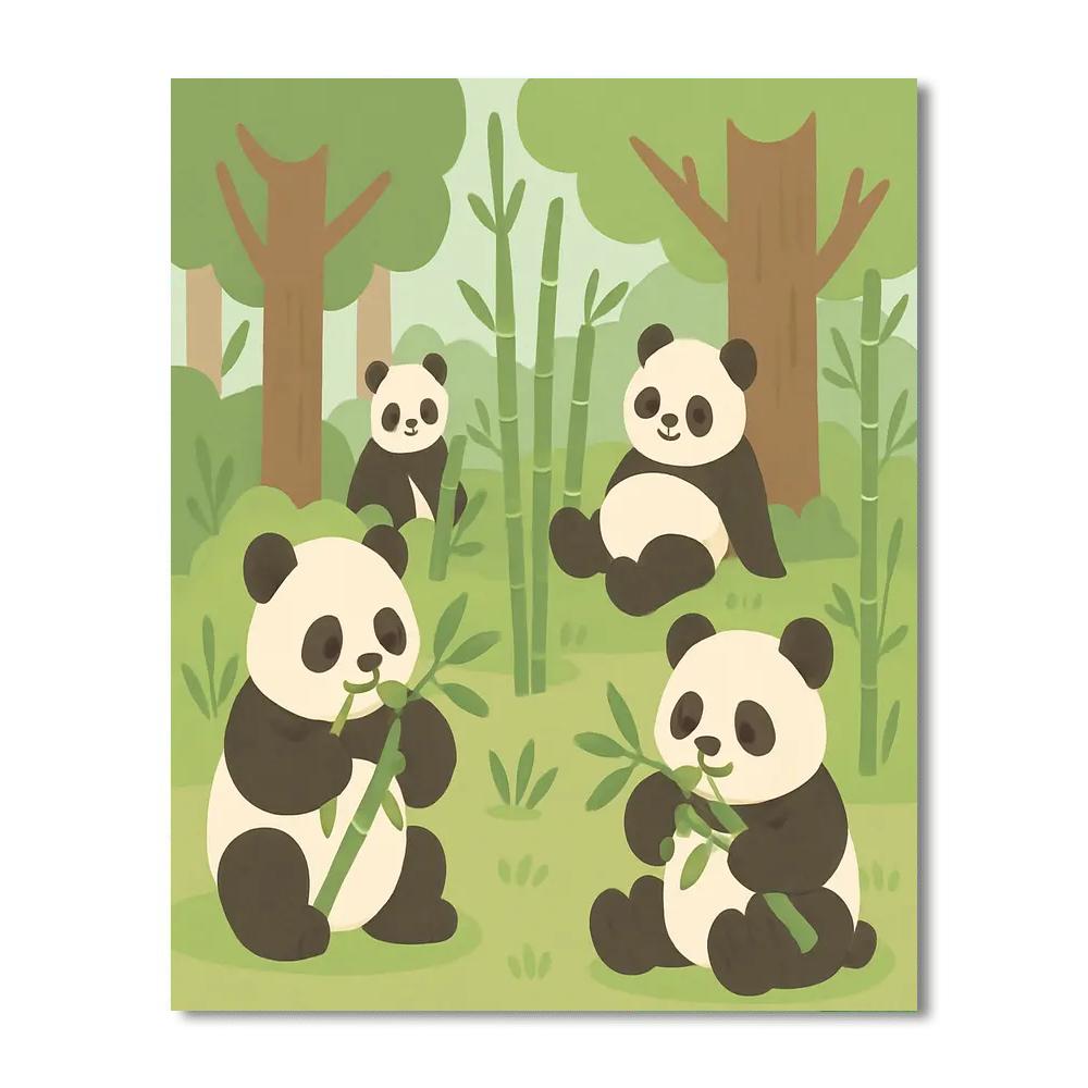 Giant Panda Preserve Paint By Numbers Kits