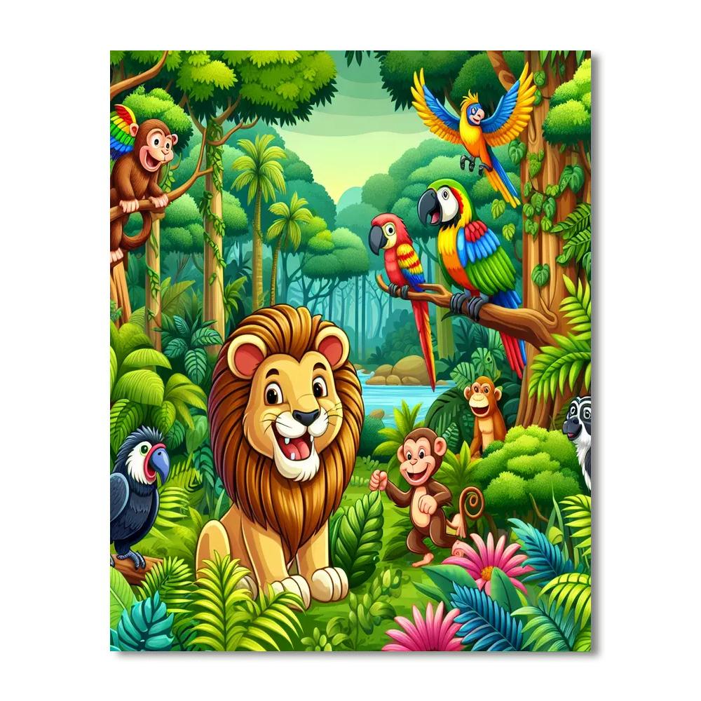 The Jungle Adventure Squad DIY Paint By Numbers