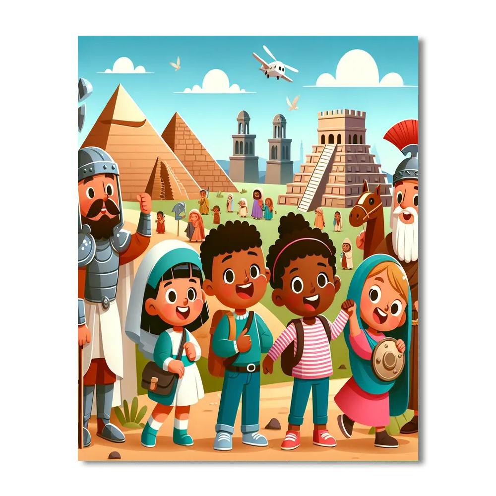 Exploration Of Ancient Civilizations Numbered Painting Kits