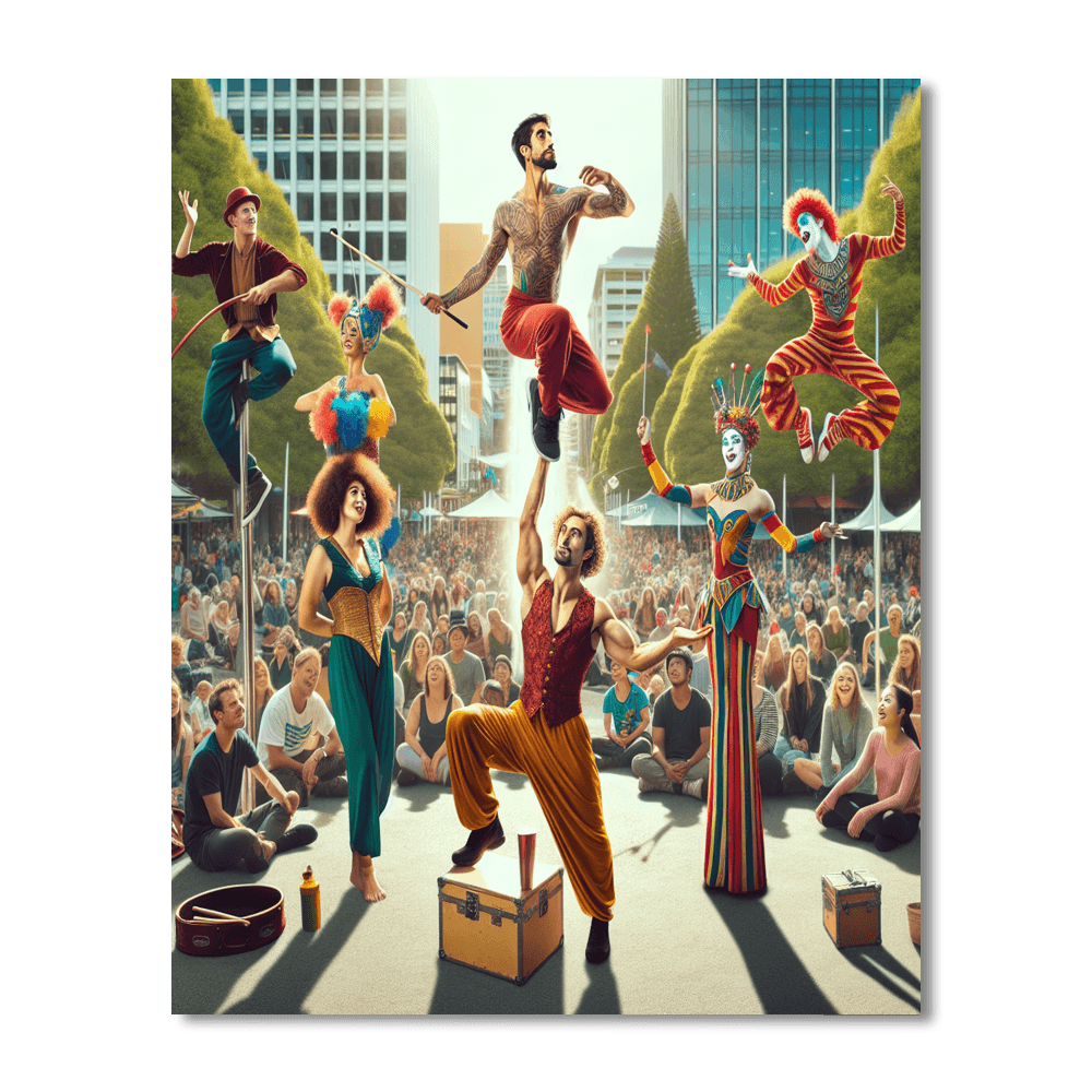 Buskers Festival - Christchurch, New Zealand Paint By Number