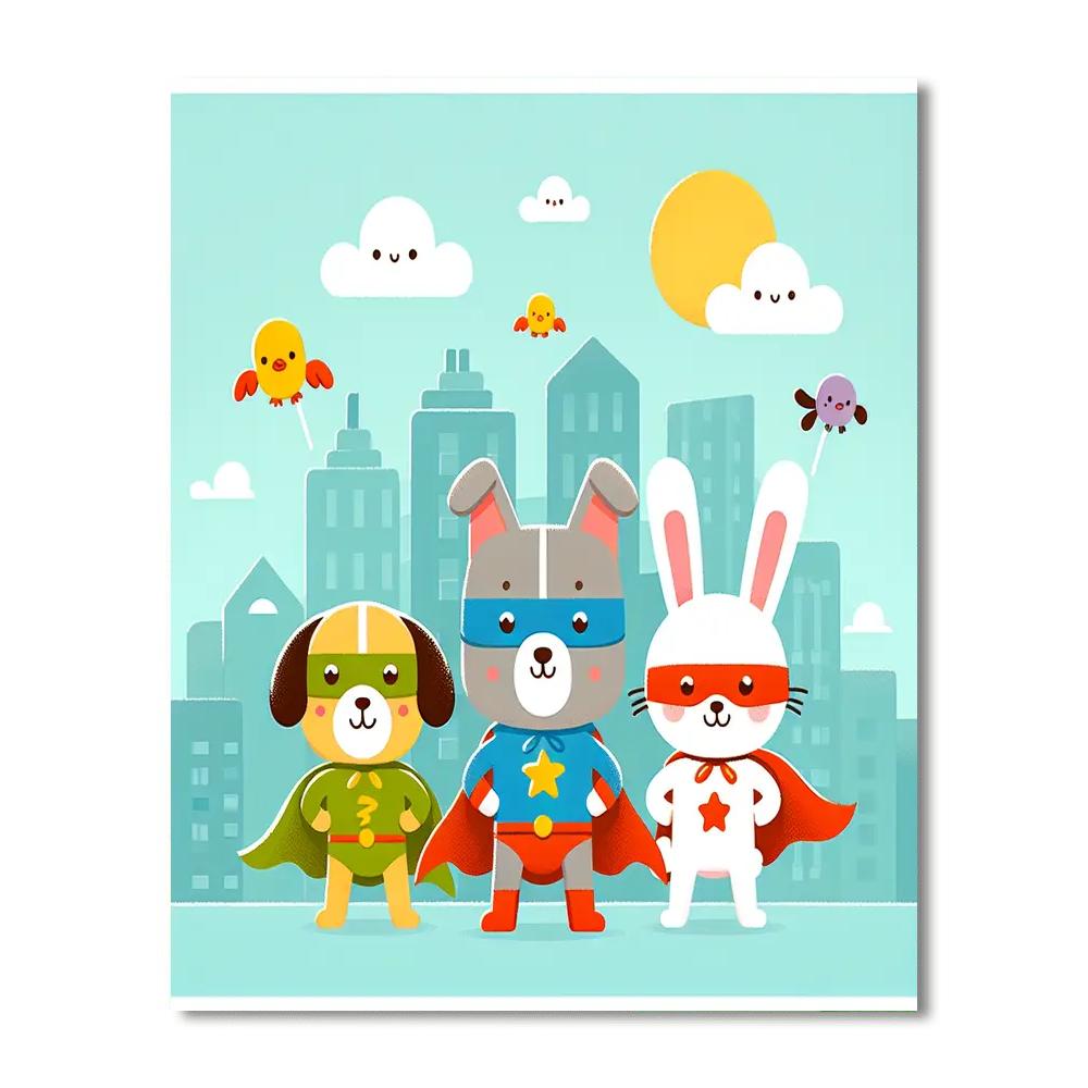 Super Animal Rescue Numbered Painting Kits