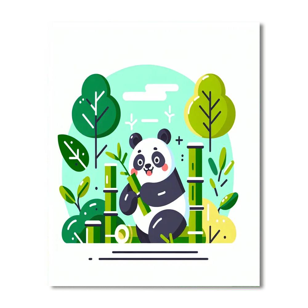 Laughing Panda's Bamboo Delight Paint By Color