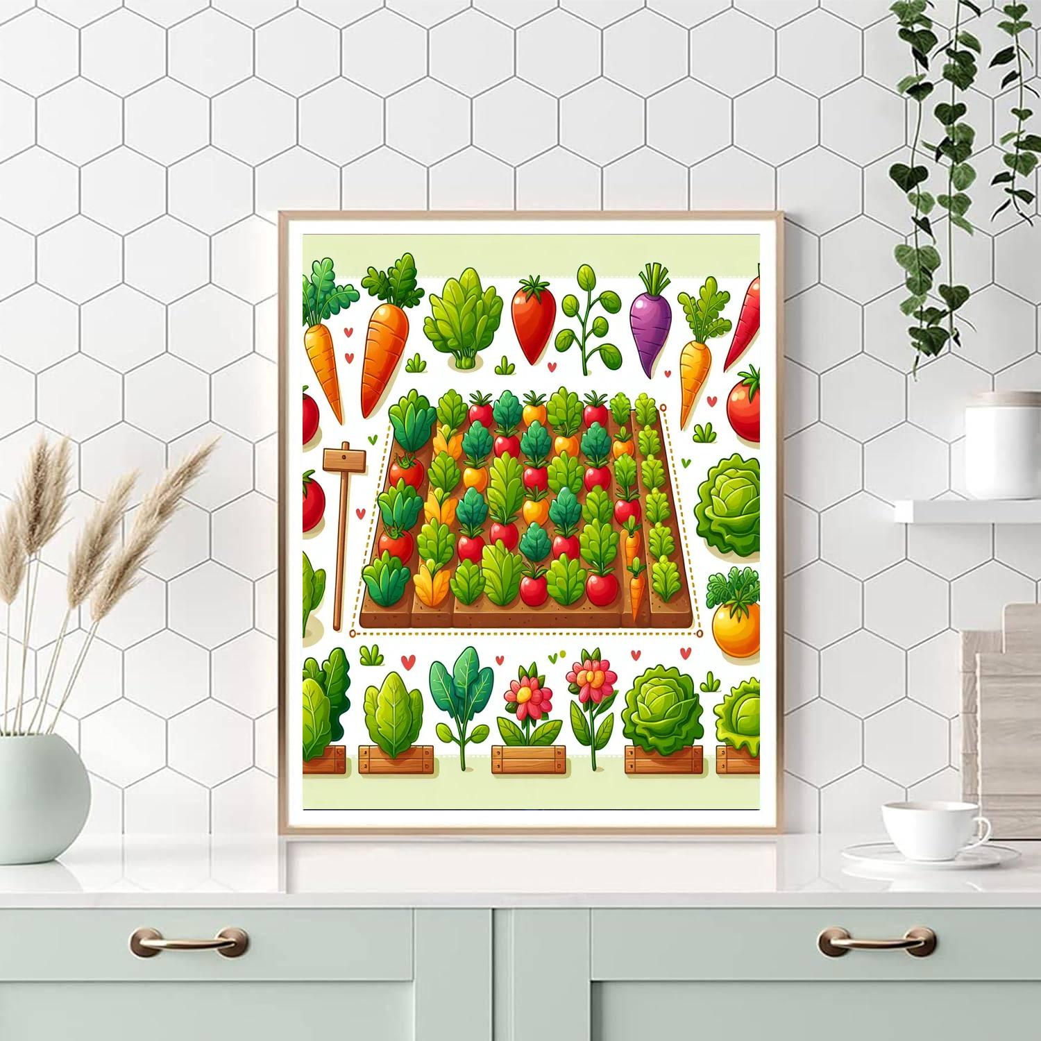 Vibrant Vegetable Patch Paint By Color