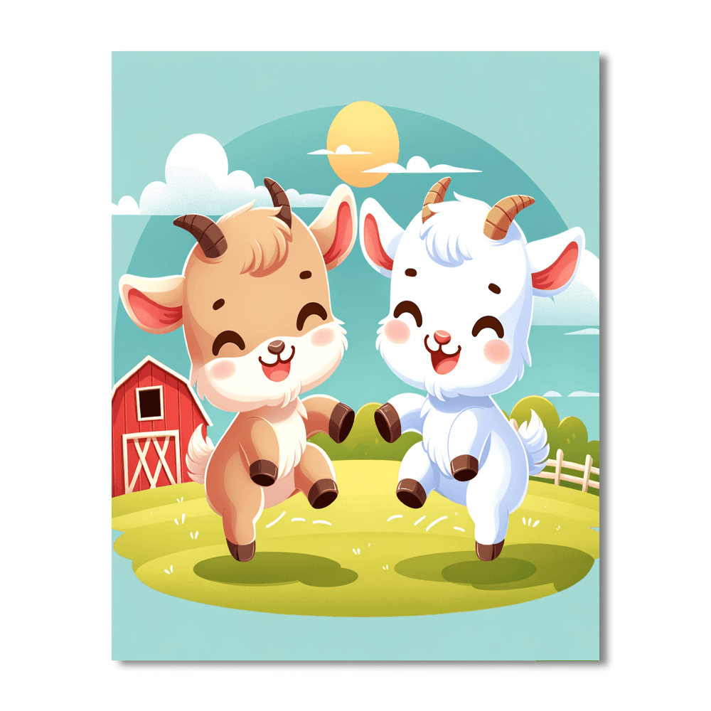 Giggling Goats Paint By Color