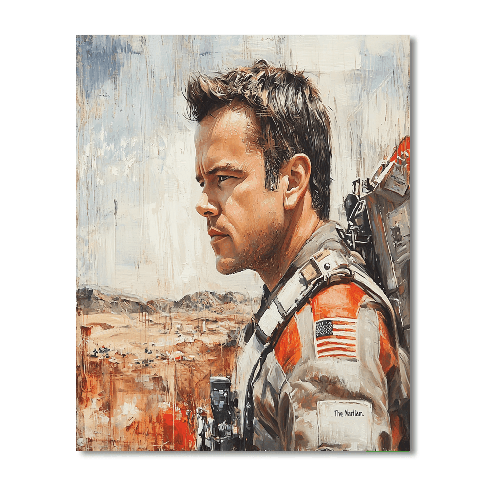 Matt Damon: A Bourne Star With Earthly Wisdom Painting Number Kit