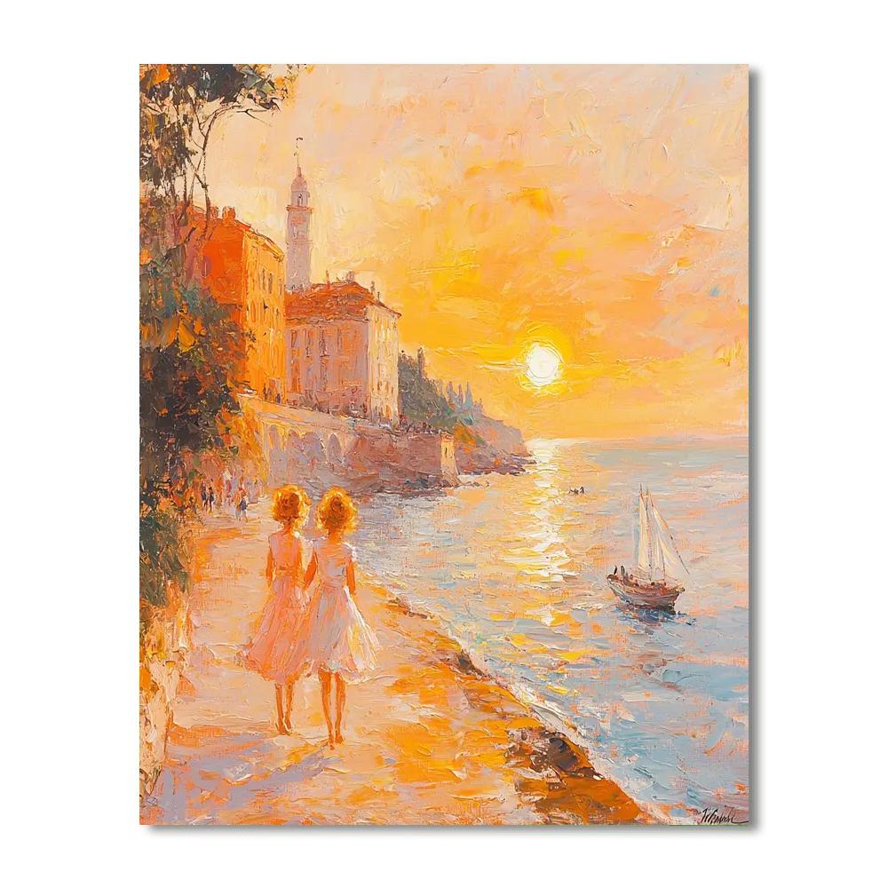 Sunrise On The Shores Of Love Paint By Numbers