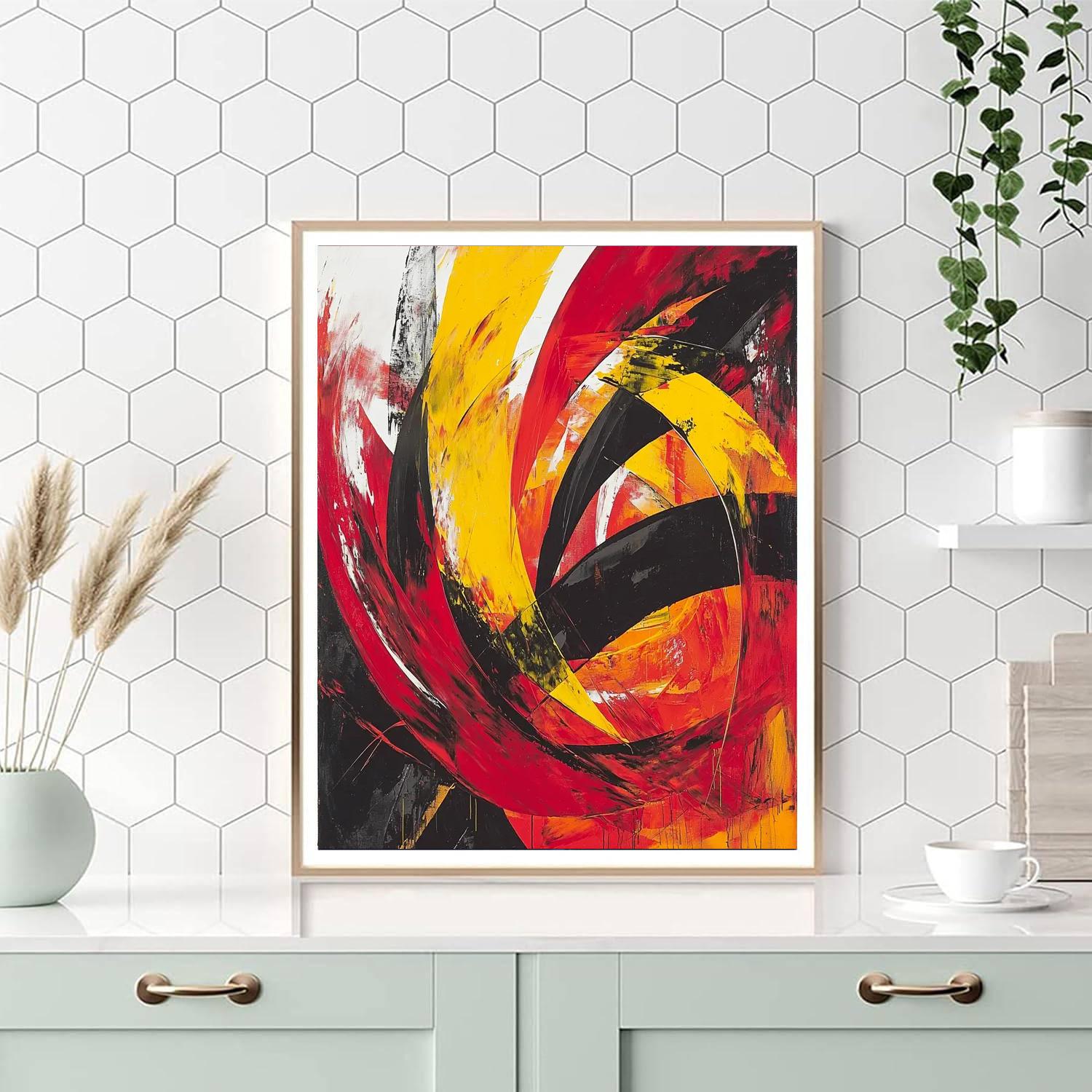 Jean-Michel Basquiat Inspired Untamed Expressions  Number Painting