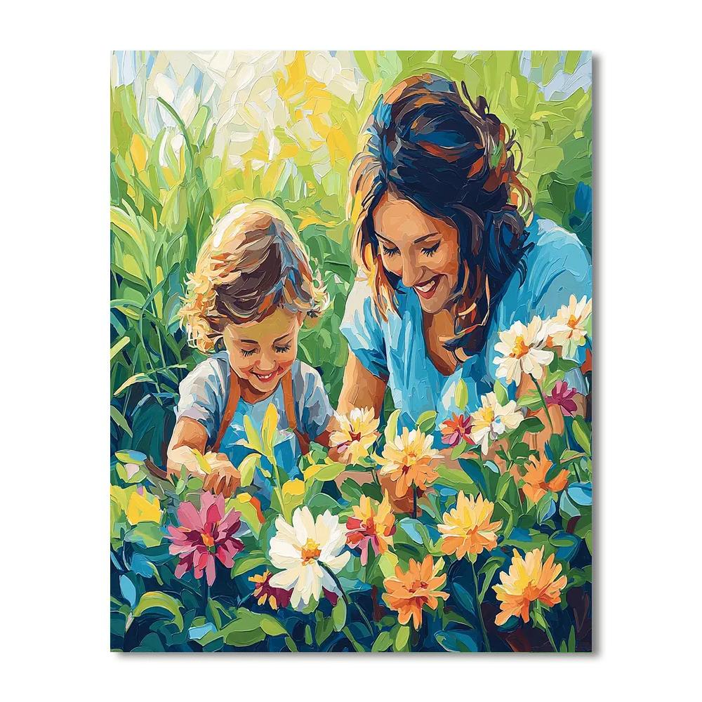 Mother's Heart Garden Paint By Numbers