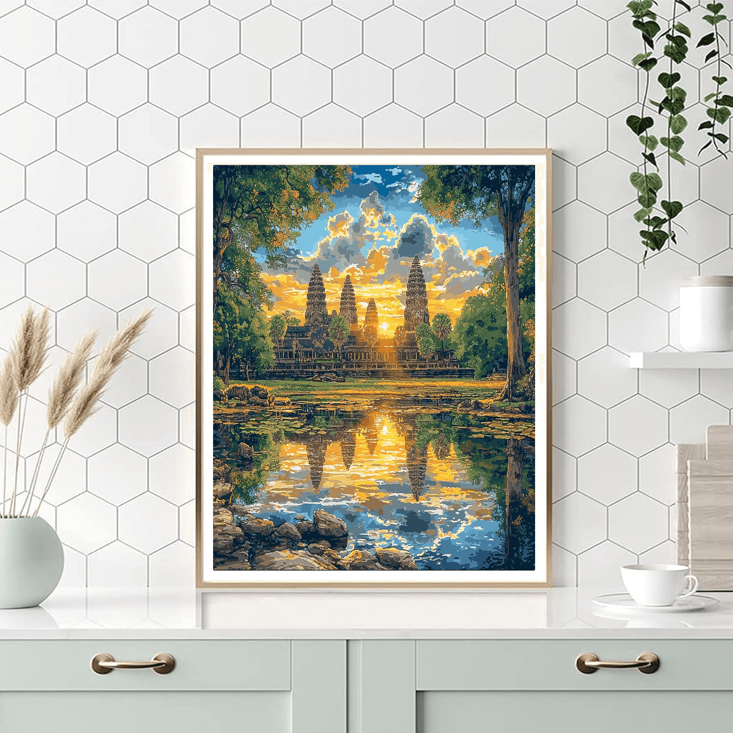 Angkor Wat - Cambodia DIY Paint By Numbers