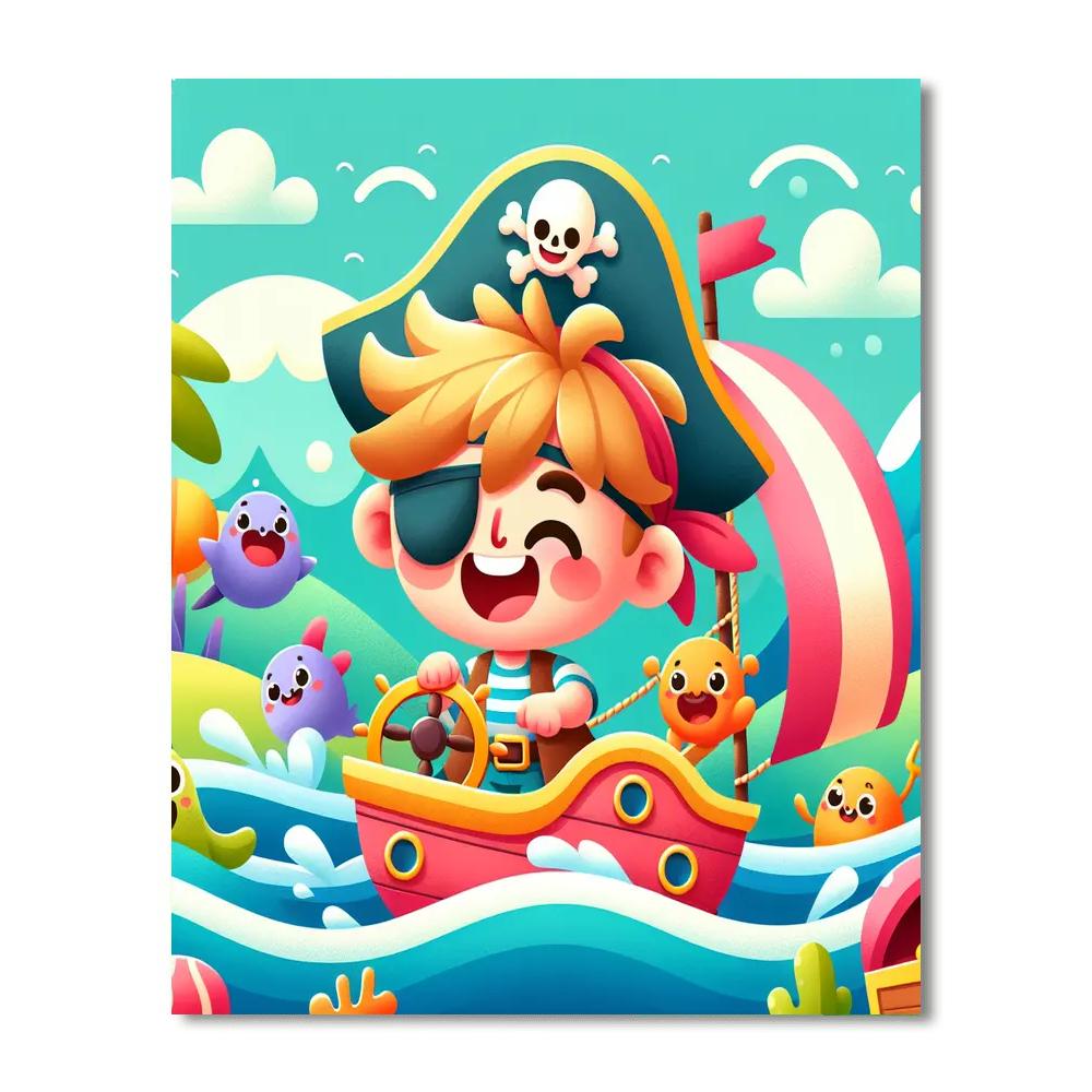 Adventurous Little Pirate Numbered Painting Kits