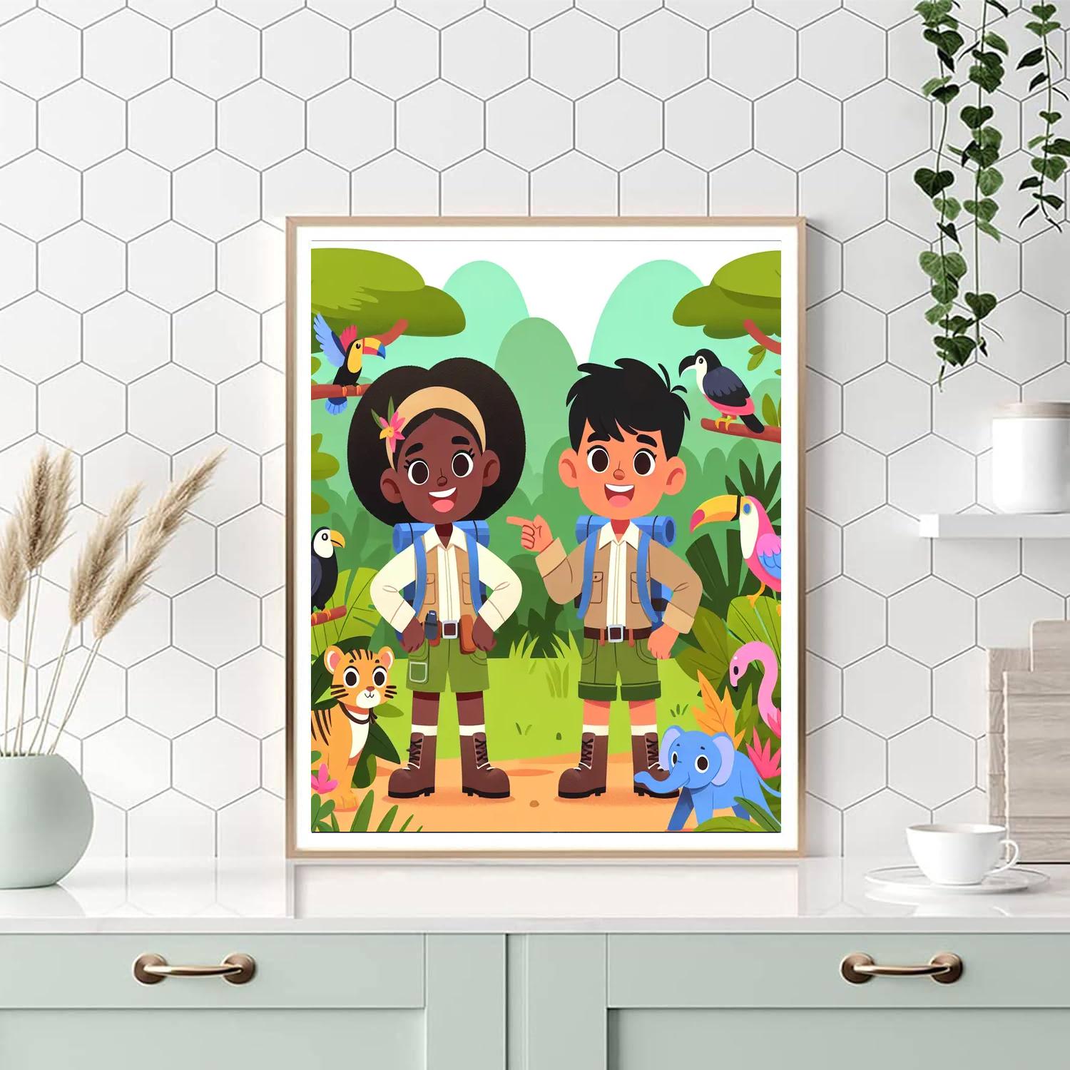 Exploring The Amazon Rainforest Numbered Painting Kits