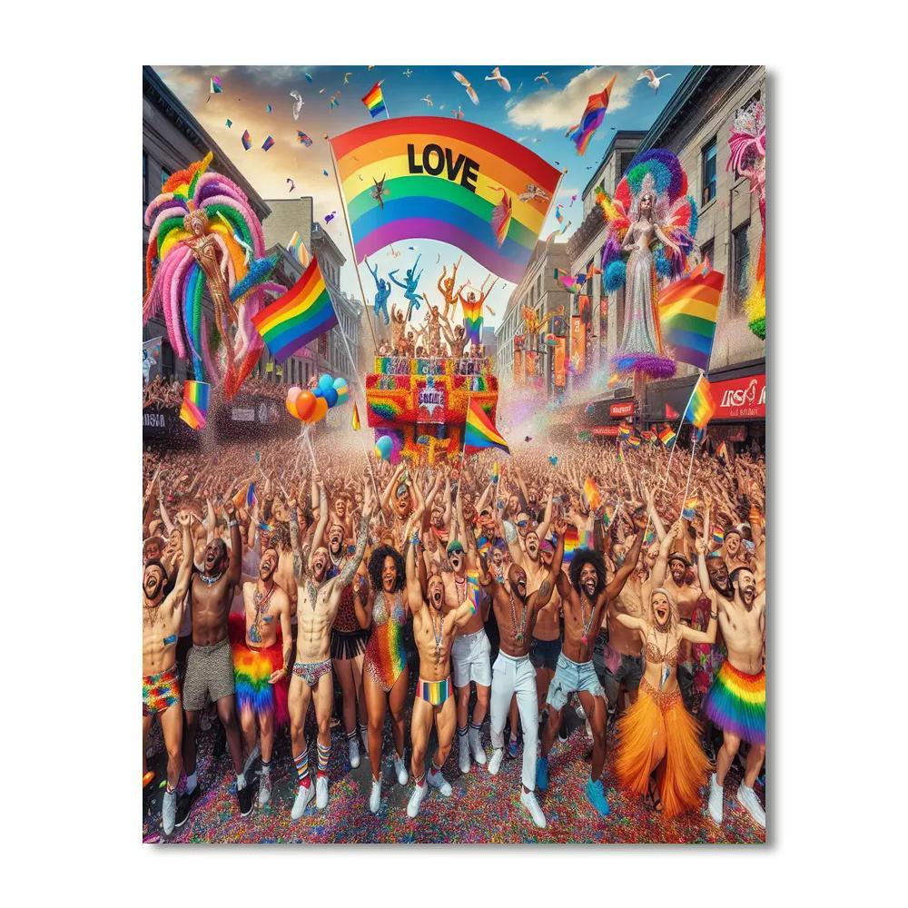 Montreal Pride Festival Painting By Numbers Kit