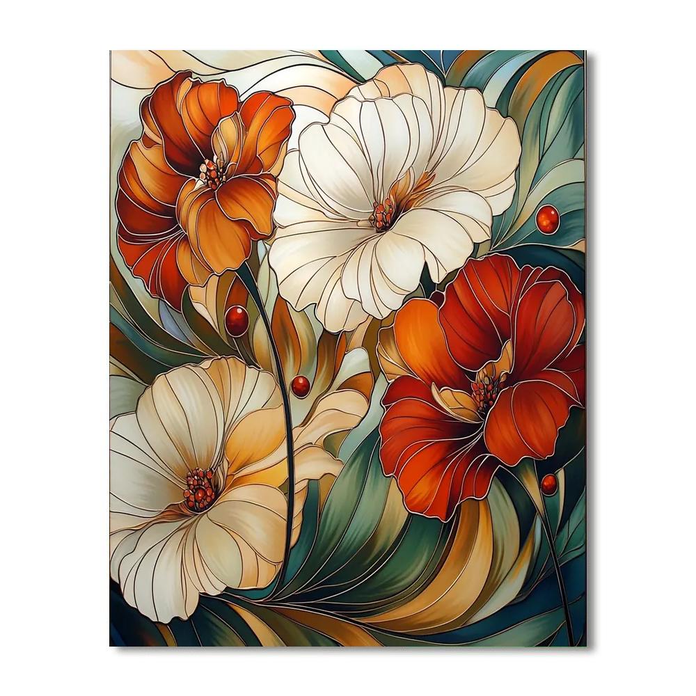 Alphonse Mucha Inspired Dance Of Celestial Petals  Paint By Numbers Kits